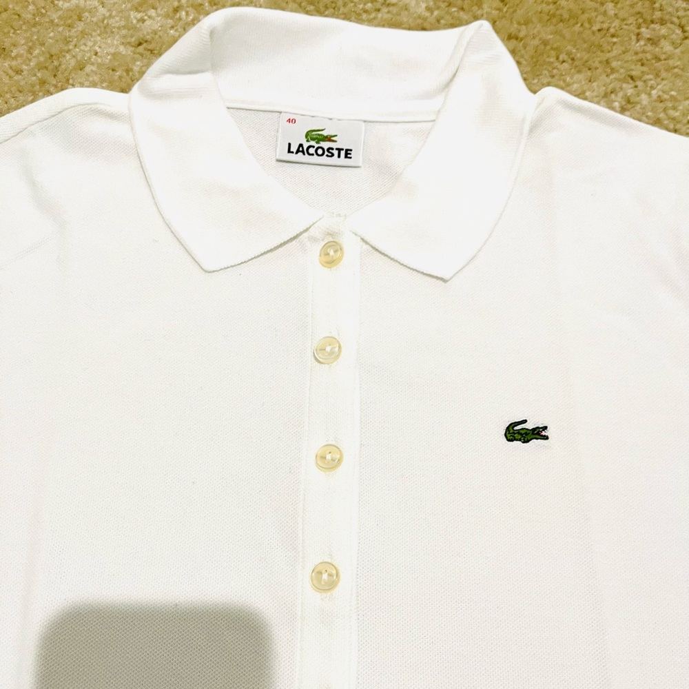 ❤️ LACOSTE LADIES POLO TOP! Perfect for golf. Brand New!